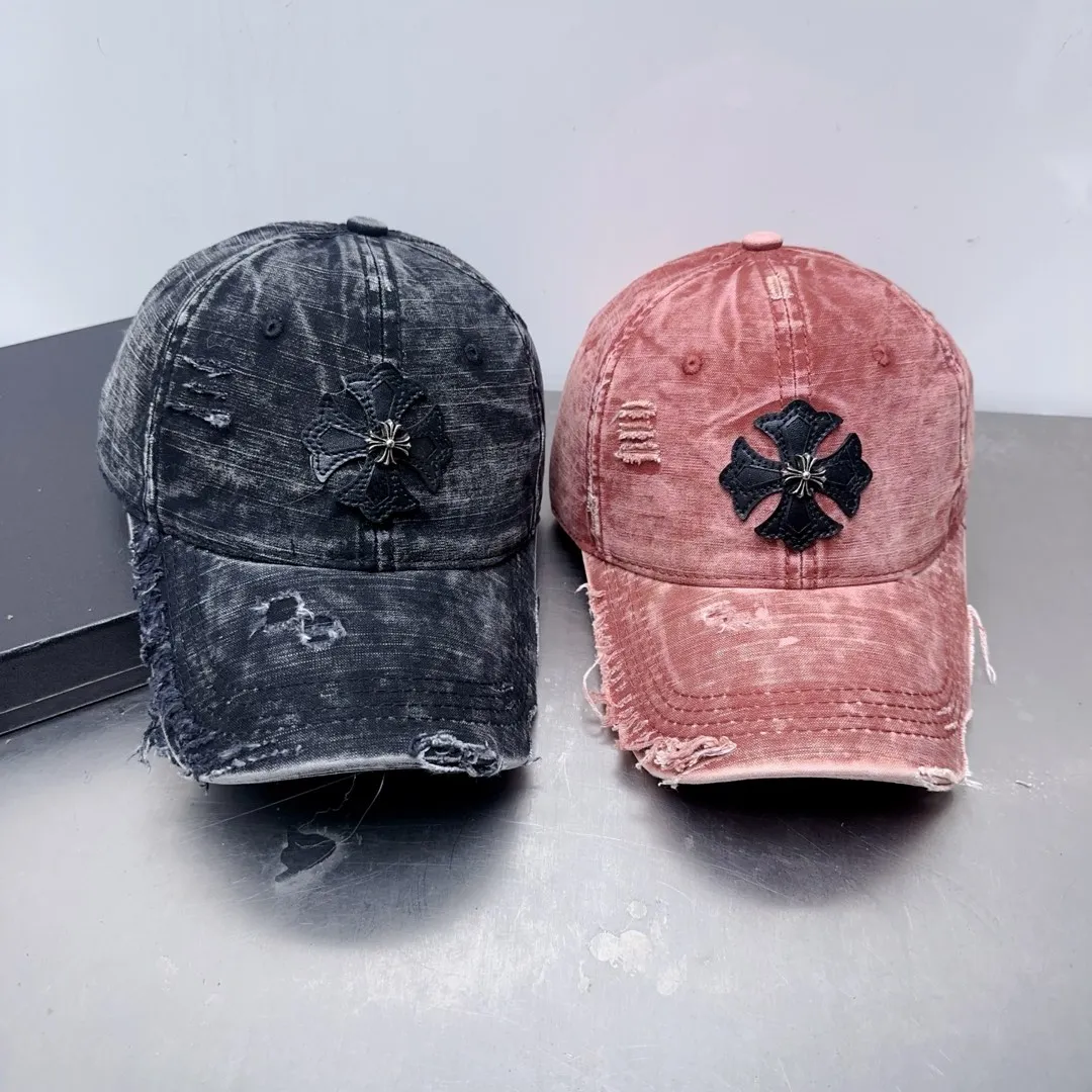 Welcome to inquire, Crow heart distressed hole baseball cap